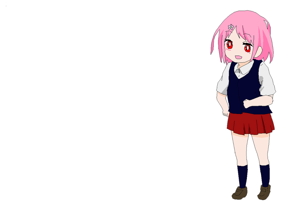 藤沢さくらの制服ちびキャラ
